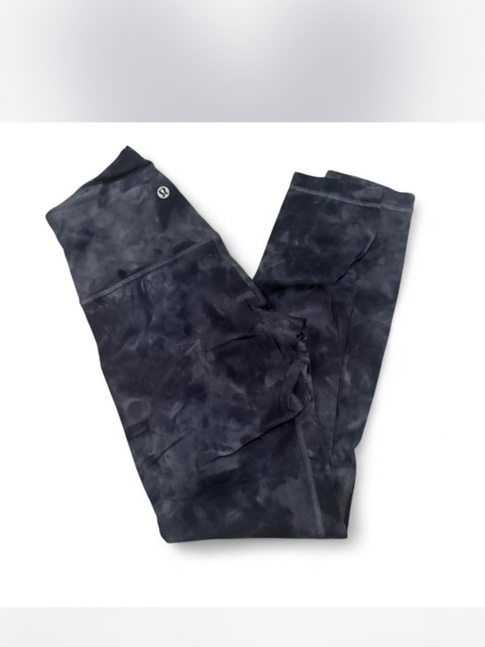 Lululemon High-Rise Tie-Dye Leggings - Black Gray